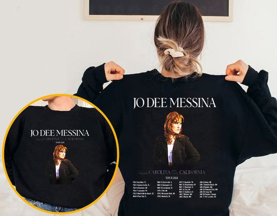 Discover Jo Dee Messina 2024 Tour Heads Carolina Tails California, Jo Dee Messina Fan Sweatshirt