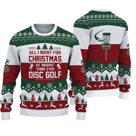 Discover Disc Golf Ugly Christmas Sweater