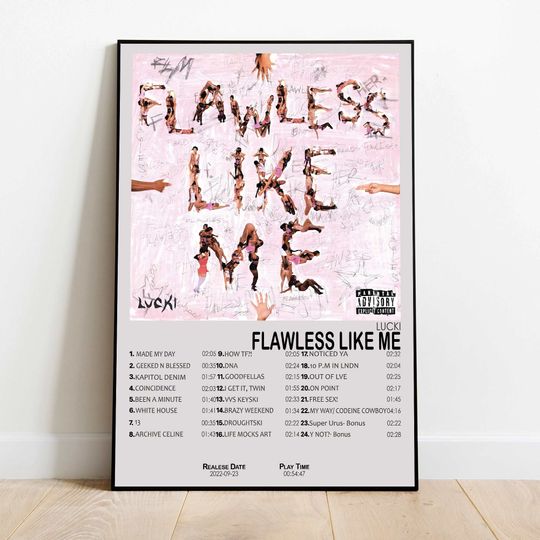 Discover Lucki - Flawless Like Me | Album Cover Poster