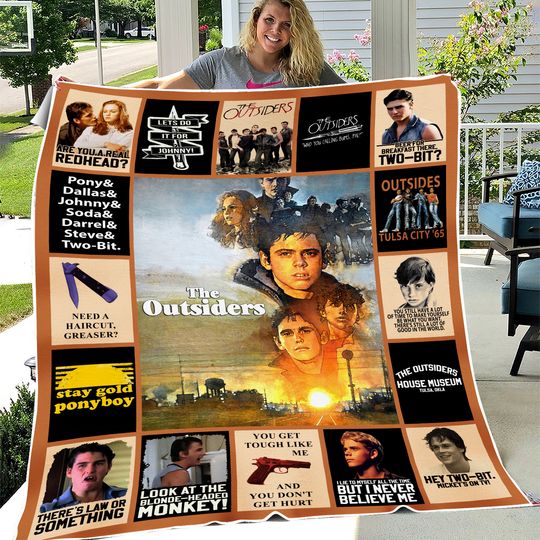 Discover The Outsiders Fleece Blanket