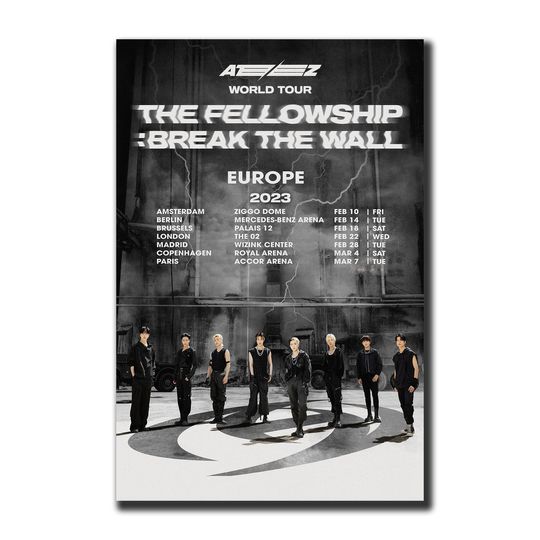 Discover Ateez - 2023 World Tour Poster