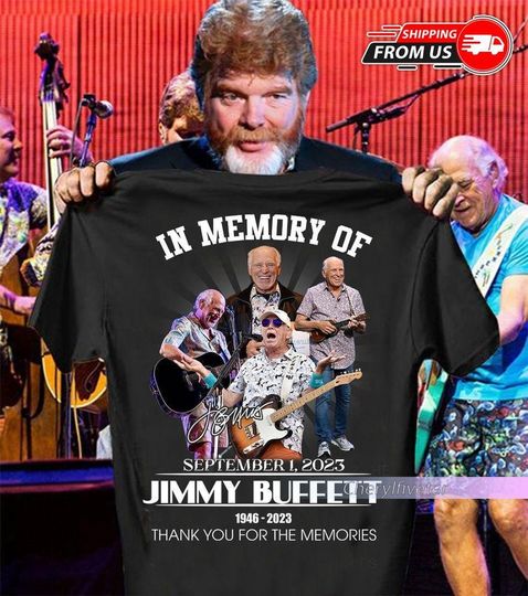 Discover In Memory Of September 1 2023 Jimmy Buffett 1946 2023 Thank You Shirt
