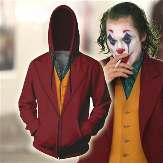 Discover Joker Zip Hoodie, 3D Zip Hoodie