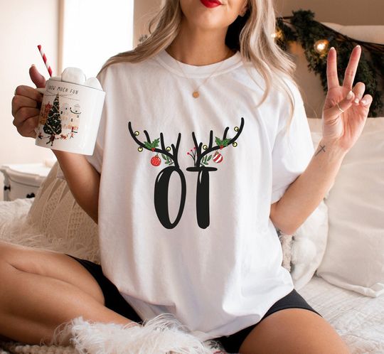 Discover Occupational Therapy Christmas Shirt, OT Shirt, Occupational Therapy Reindeer Shirt