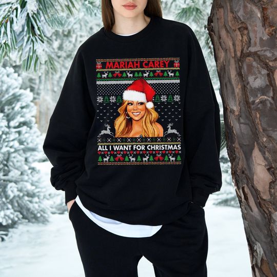Discover Vintage Mariah Carey Ugly Christmas Sweater