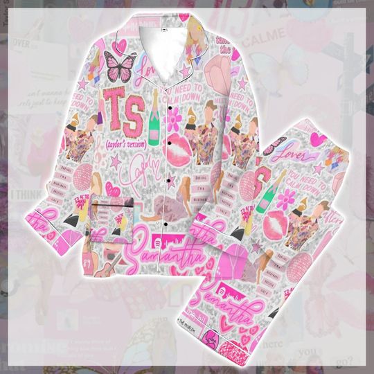 Discover Taylorr Swifts Erass Tours Pajamas Set, Swiftis Tour Pajamas Set, Merry Swiftmas Pyjamas