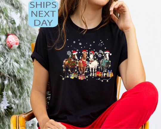 Discover Horse Christmas Shirt, Western Christmas Horse Shirt