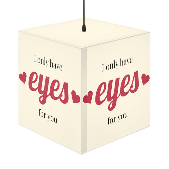 Discover I Only Have Eyes for You Light Cube Lamp
