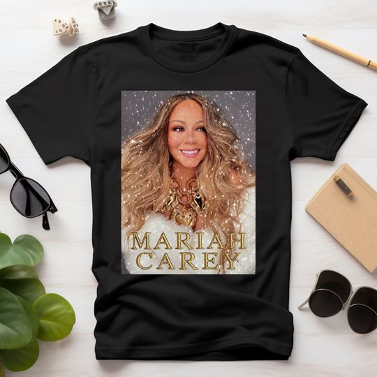 Discover Mariah Carey Christmas Tour T-Shirt Closeup Design