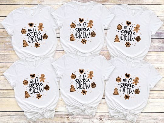 Discover The Cookie Crew Holiday Baking Shirt | Family Christmas Tee