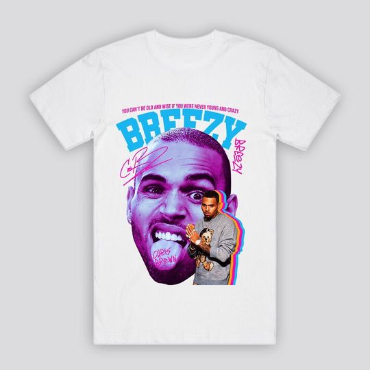 Discover CHRIS BROWN Music Band R&B Printed Graphic Tee