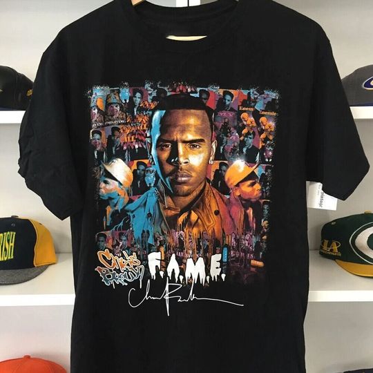 Discover Rare Chris Brown Fame Tour Shirt Gift T-shirt