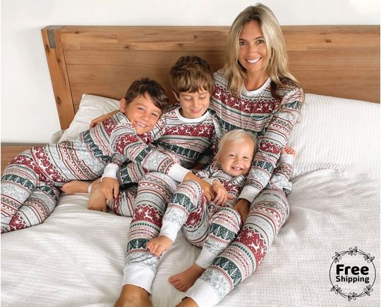 Discover Christmas Family Matching Pajamas, Winter Holidays Pajamas Set