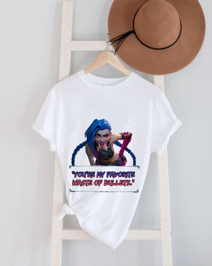 Discover Unisex Jersey Short Sleeve Tee League of legends Jinx, AD carry t-shirt