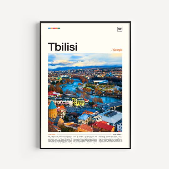 Discover Tbilisi Artwork Poster