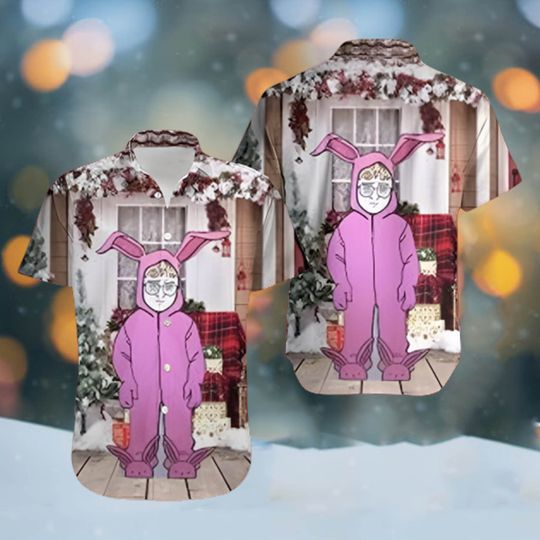 Discover Christmas Story Hawaiian Shirt, Leg Lamp Hawaiian Shirt