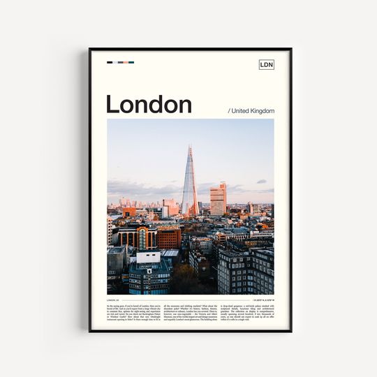 Discover London Wall Art Poster
