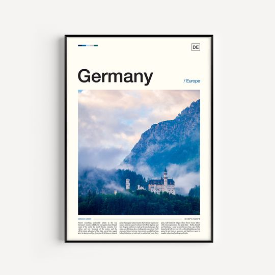 Discover Germany Art Print and Poster