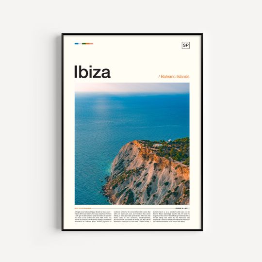 Discover Ibiza City Art Print and Poster