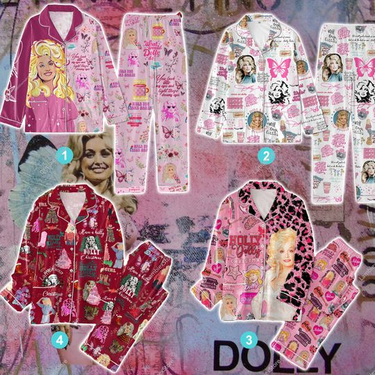 Discover In Dolly We Trust Pajamas Set, Be A Dolly Christmas Pajamas Sets