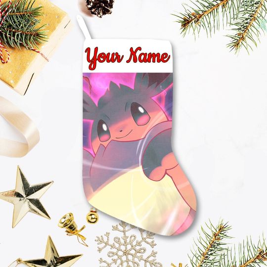 Discover Personalized Eevee PKM Christmas Stocking