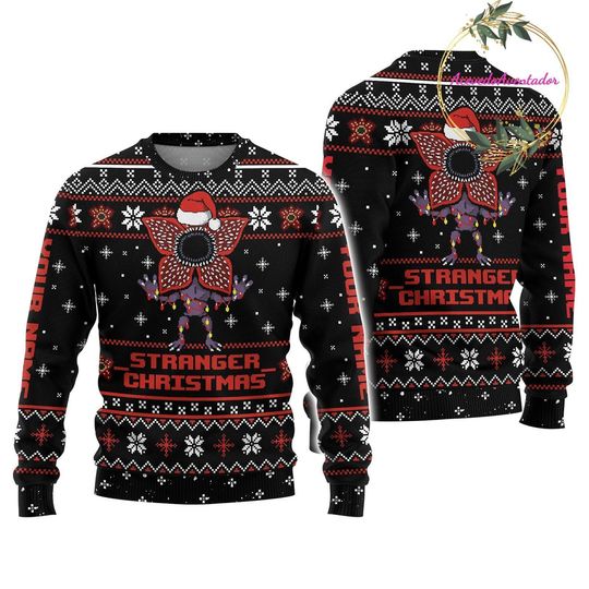 Discover Christmas Demogorgon Sweater,  Stranger Movie Sweater