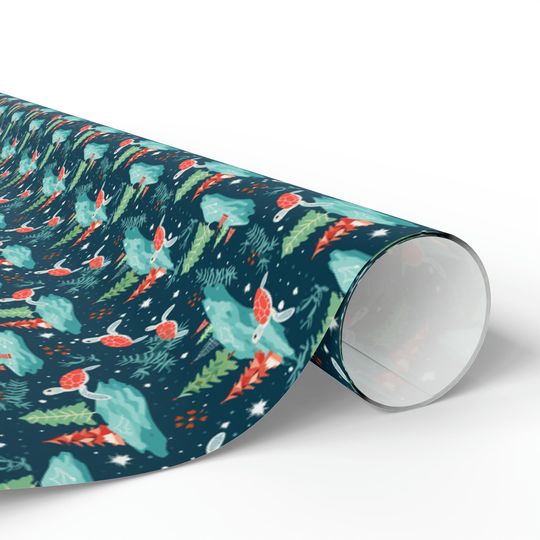 Discover Cute Sea Turtle Christmas Gift Wrapping Paper