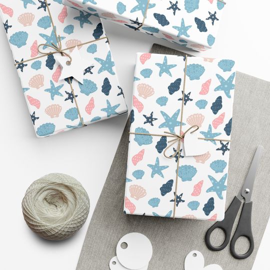 Discover Starfish Ocean Gift Wrap, Sea Life Design