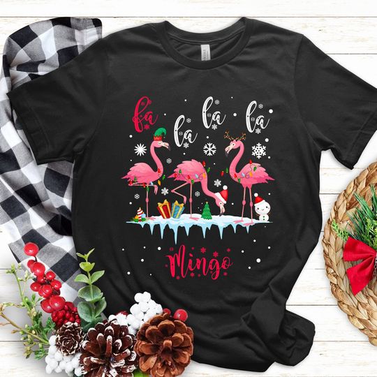 Discover Cute Flamingo Christmas t shirt, Flamingo Christmas