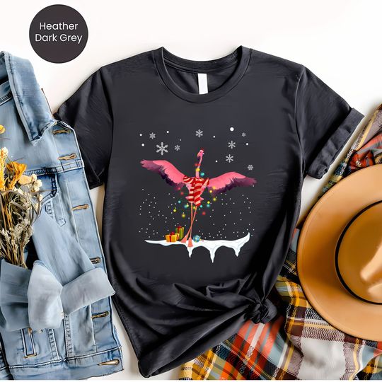 Discover Flamingo Christmas Cute t shirt, Flamingo Christmas t shirt
