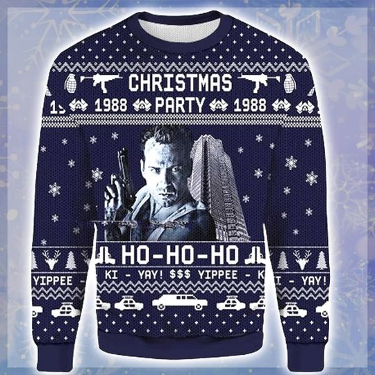Discover Christmas 1988 Party Ho Ho Ho Ugly Sweater