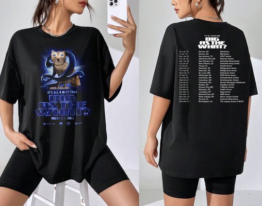 Discover Drake Sweatshirt, Drake & J Cole Tour Sweatshirt, It's All A Blur Tour 2024 Shirt