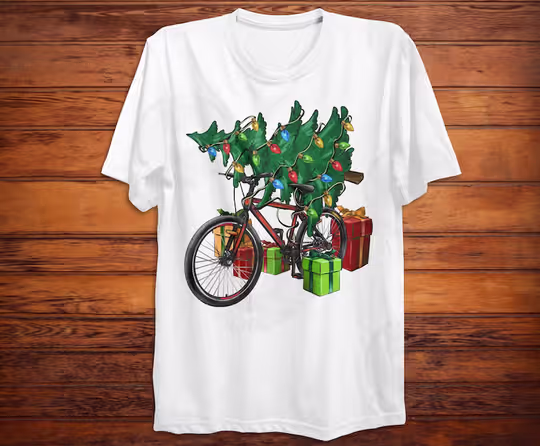 Discover Christmas Bicycle With Gifts Christmas Classic T-Shirt