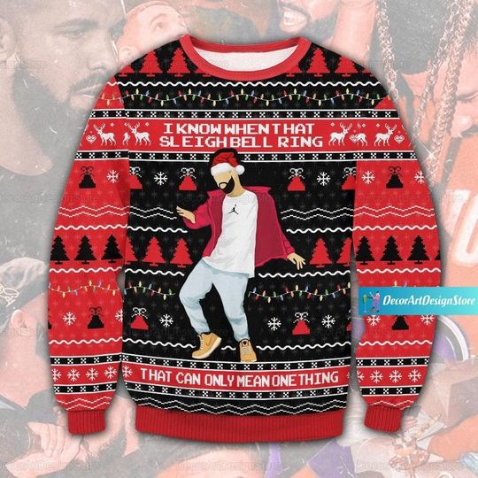 Discover Christmas Drake Ugly Sweater - Holiday Rap Merch