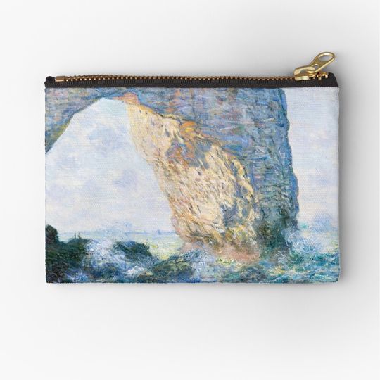 Discover The Manneporte (Étretat) (1883) Claude Monet Makeup Bag