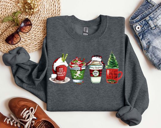 Discover Christmas Coffee Sweatshirt - Festive Holiday Warmth