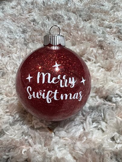 Discover Merry Swiftmas Christmas Ball Ornament