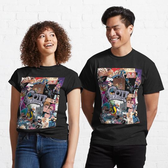 Discover scott pilgrim,collage, comic, ramona flowers T-Shirt
