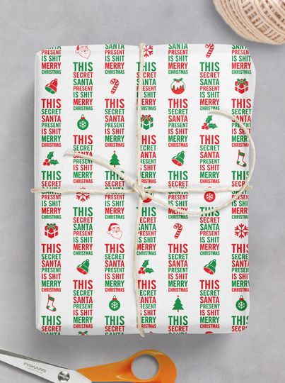 Discover Funny Rude Offensive Christmas Gift Wrap