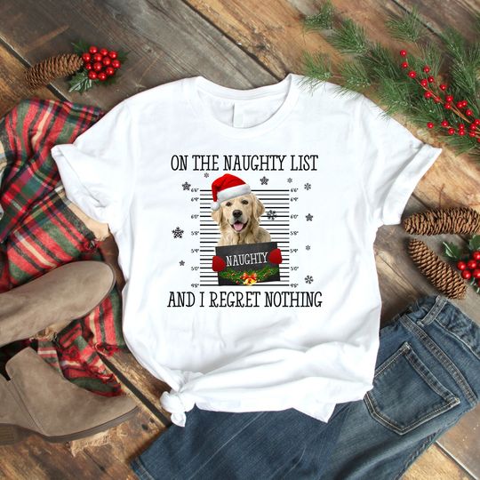 Discover On The Naughty List And I Regret Nothing Dog
