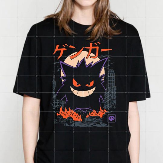 Discover Gengar Monster Men's T-Shirt Unisex Graphic Novelty Tee Shirt