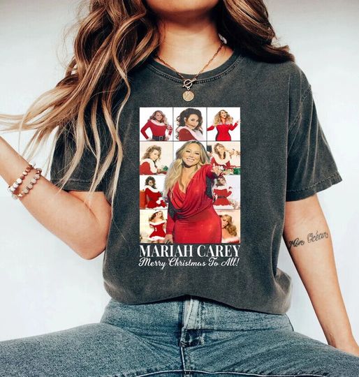 Discover Mariah Carey 2023 Tour Shirt, Merry Christmas To All One and All  T Shirt