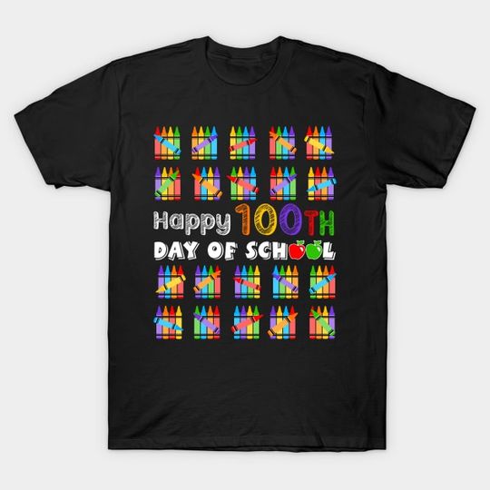 Discover Happy 100th Day Of School, Student Back To School - T-Shirt