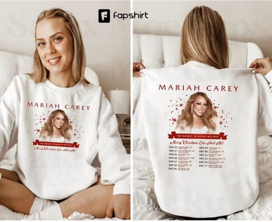 Discover Mariah Carey 2023 Tour Mariah Carey Merry Christmas One and All Tour 2023 Sweatshirt