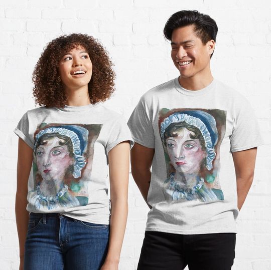 Discover Jane Austen watercolor portrait.2 Classic T-Shirt