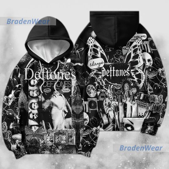 Discover Deftone Around The Fur Cat 90s Music 3D Hoodie