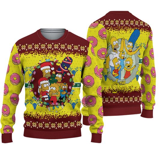 Discover The Simpsons Ugly Christmas Sweater