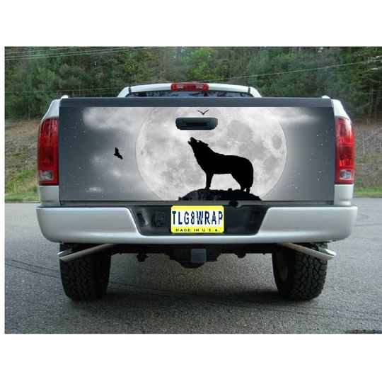 Discover Wolf Tailgate Wrap Truck Bed Decal