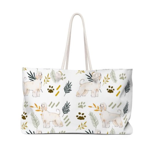 Discover Dog Pattern Weekender Bag