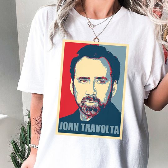 Discover Nicolas Cage John Travolta T-Shirt, John Travolta Unisex T-Shirt